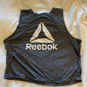 Reebok running tank, women’s sz M, marled grey